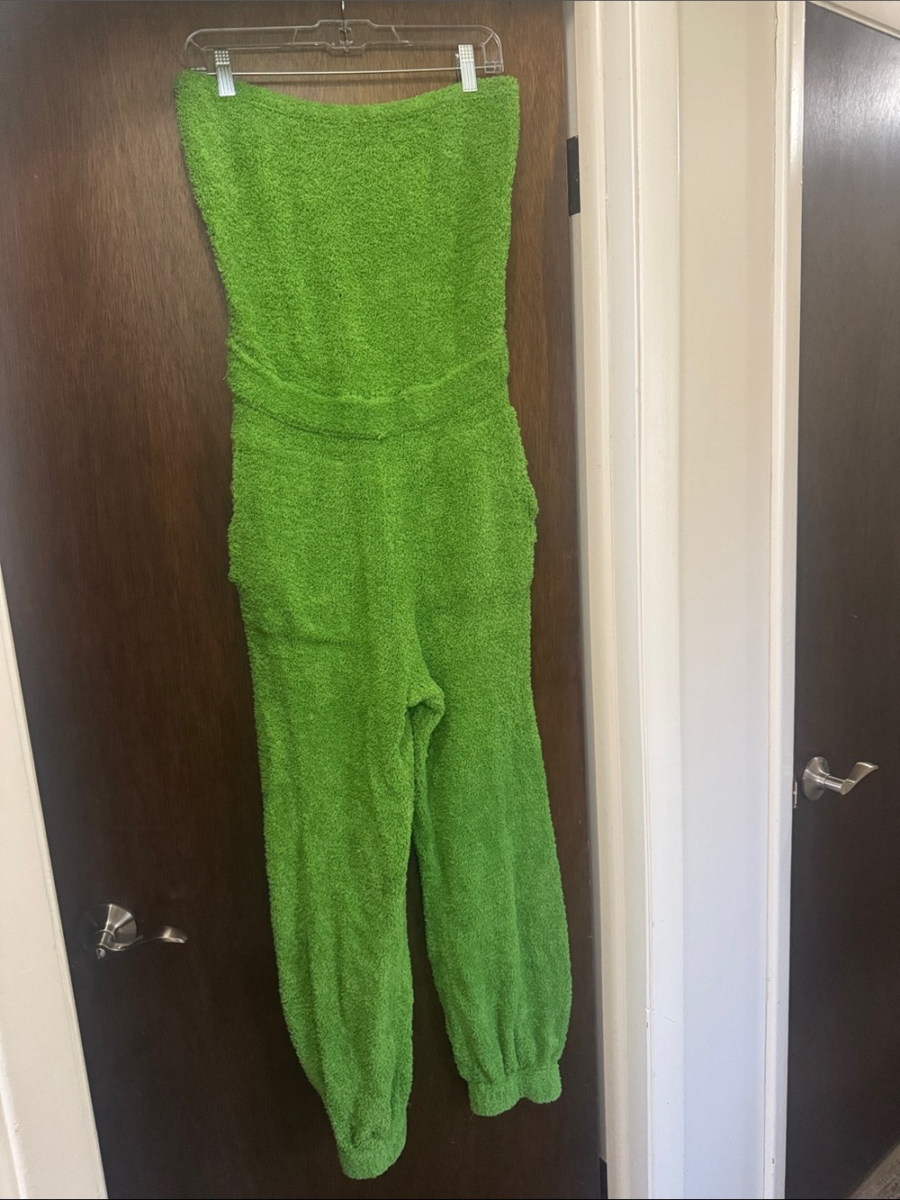 FP Beach - Strapless Terrycloth Full Leg Romper